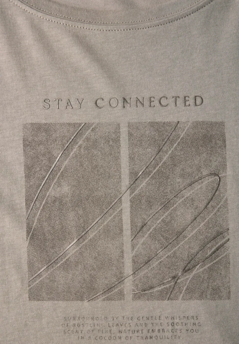 Artwork T-shirt avec turn-up