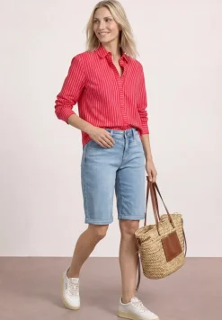 Bermuda coupe slim avec revers