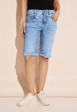 Bermuda en jean coupe classique