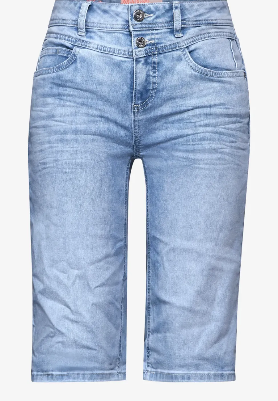Bermuda en jean coupe classique