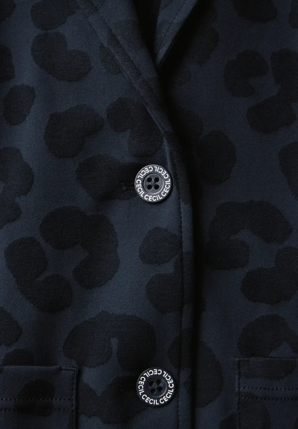 Blazer avec structure léopard
