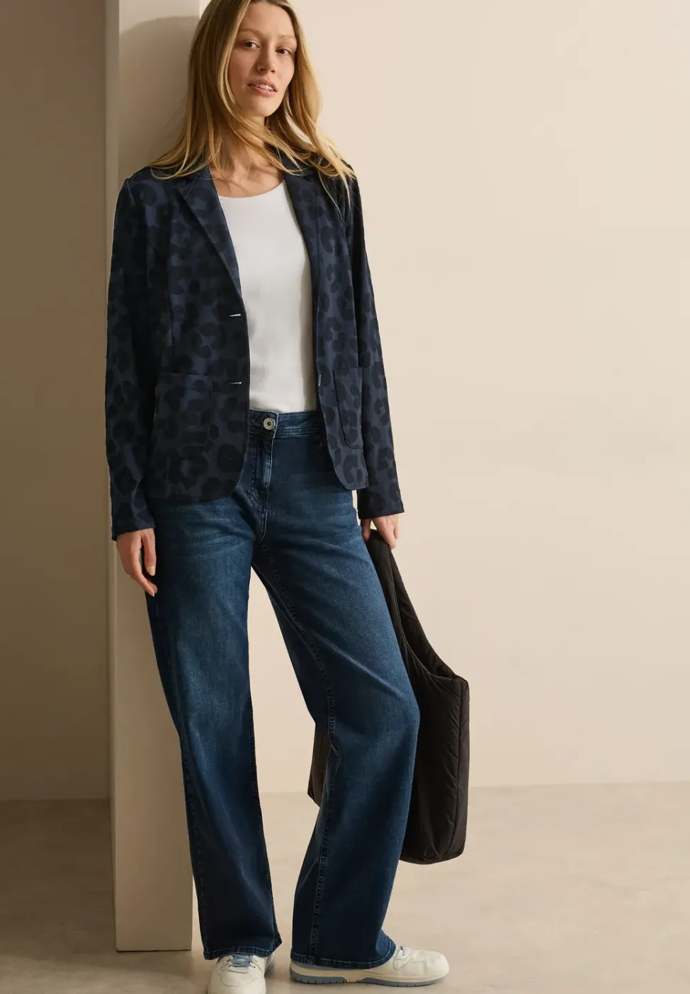 Blazer avec structure léopard