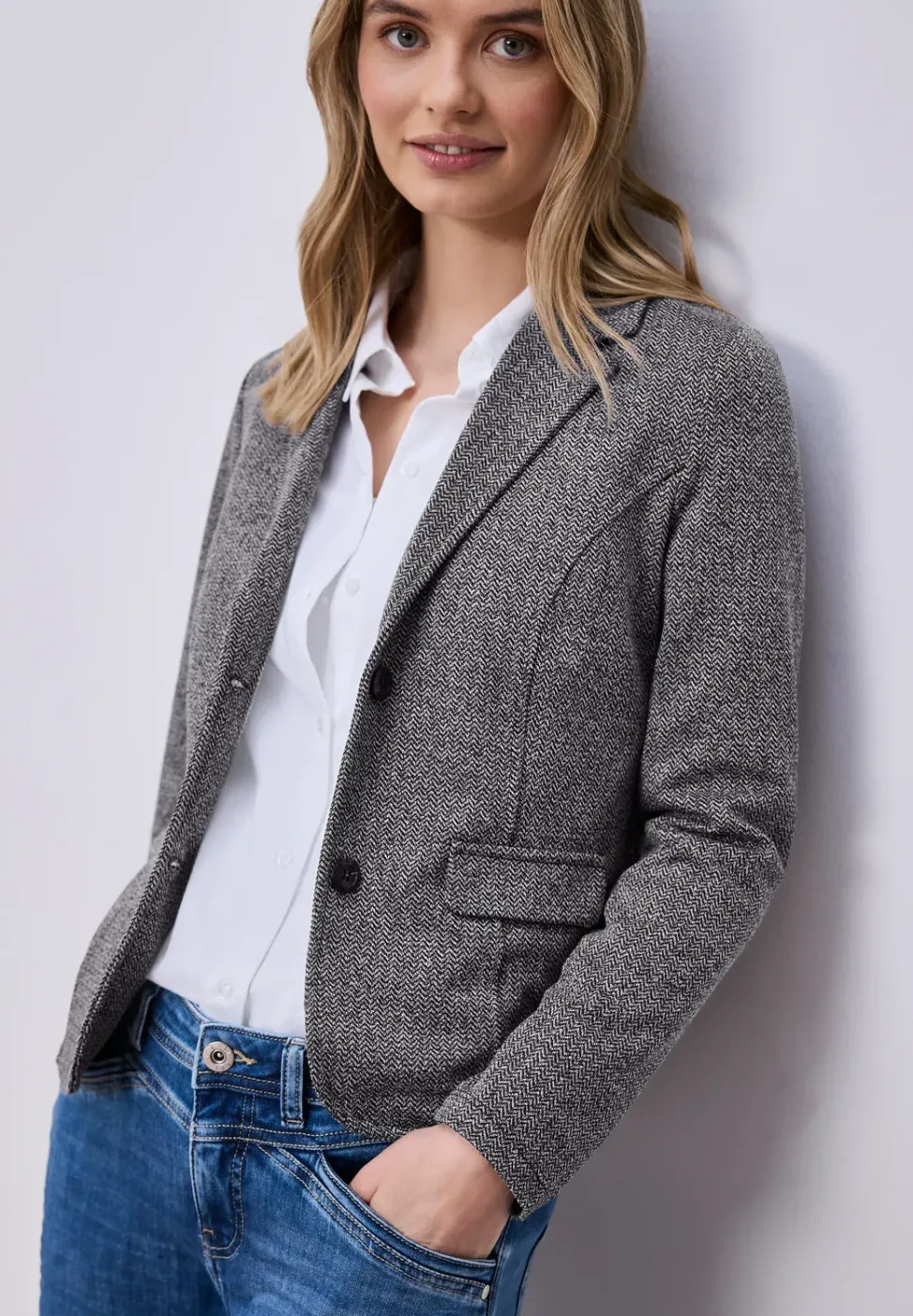 Blazer basique avec col à revers