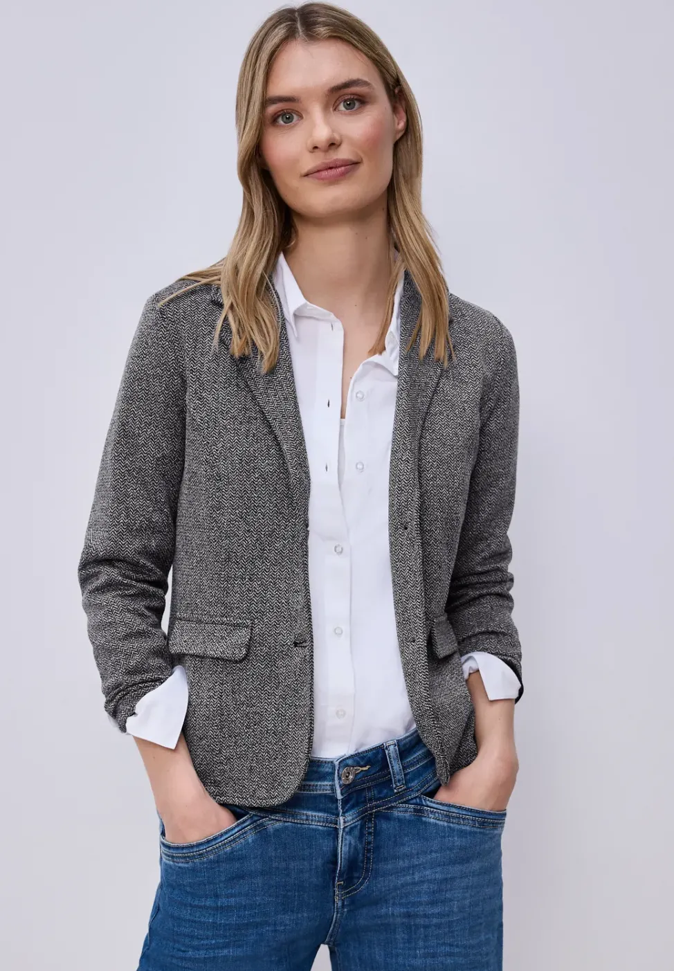 Blazer basique avec col à revers
