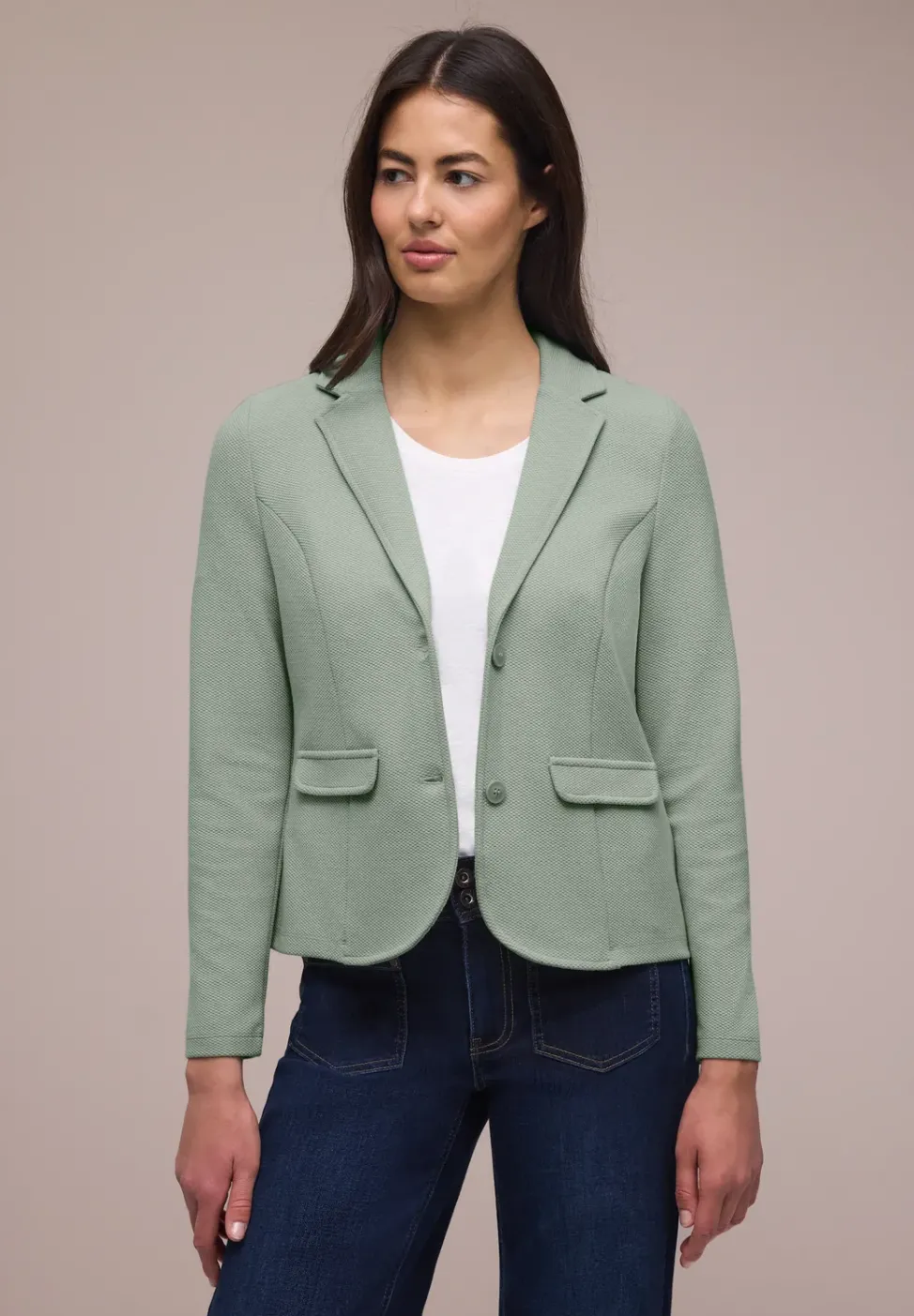 Blazer basique avec col à revers