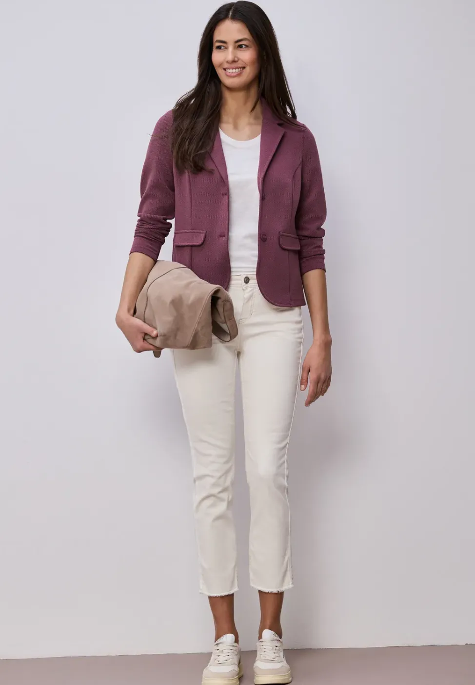 Blazer basique avec col à revers