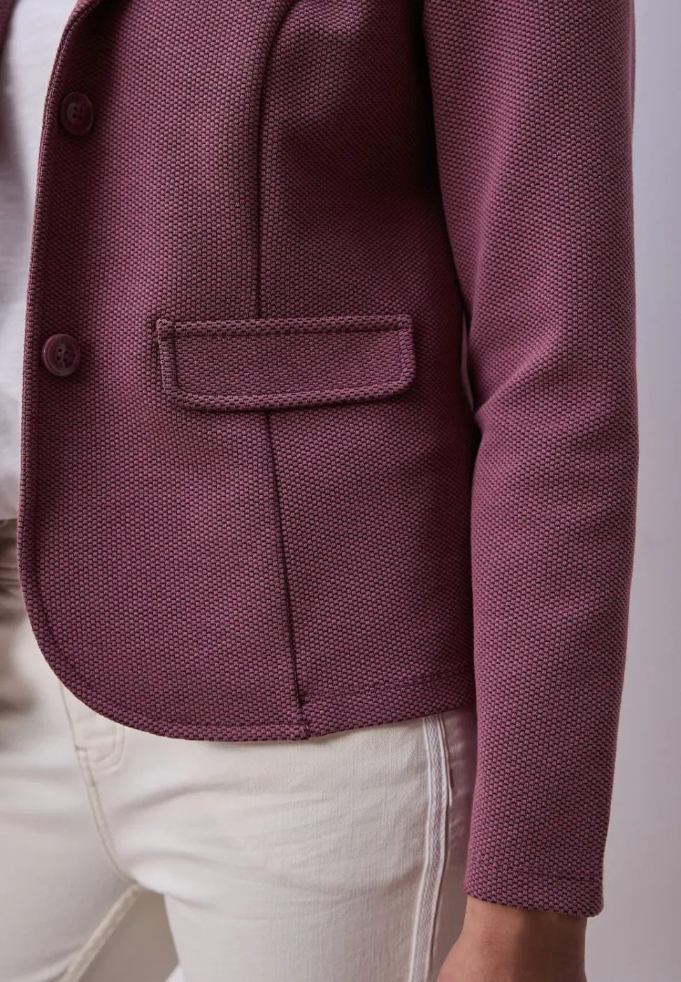 Blazer basique avec col à revers