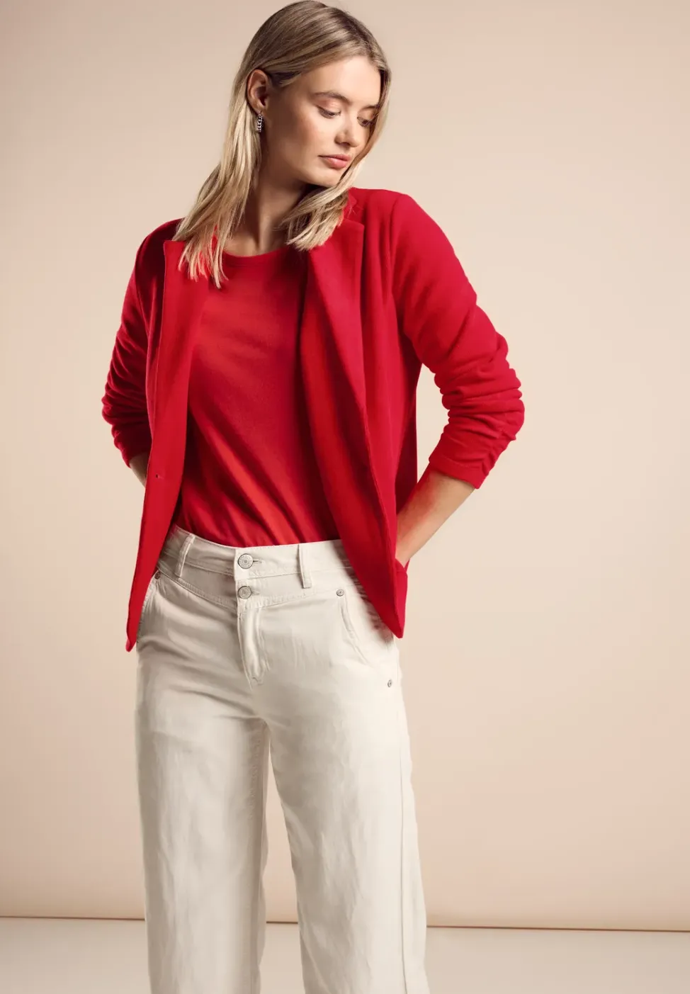 Blazer basique avec fronces