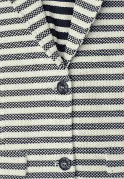 Blazer basique à rayures avec bouton