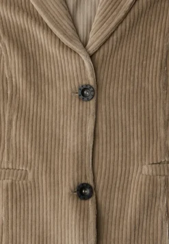 Blazer en velours côtelé doux