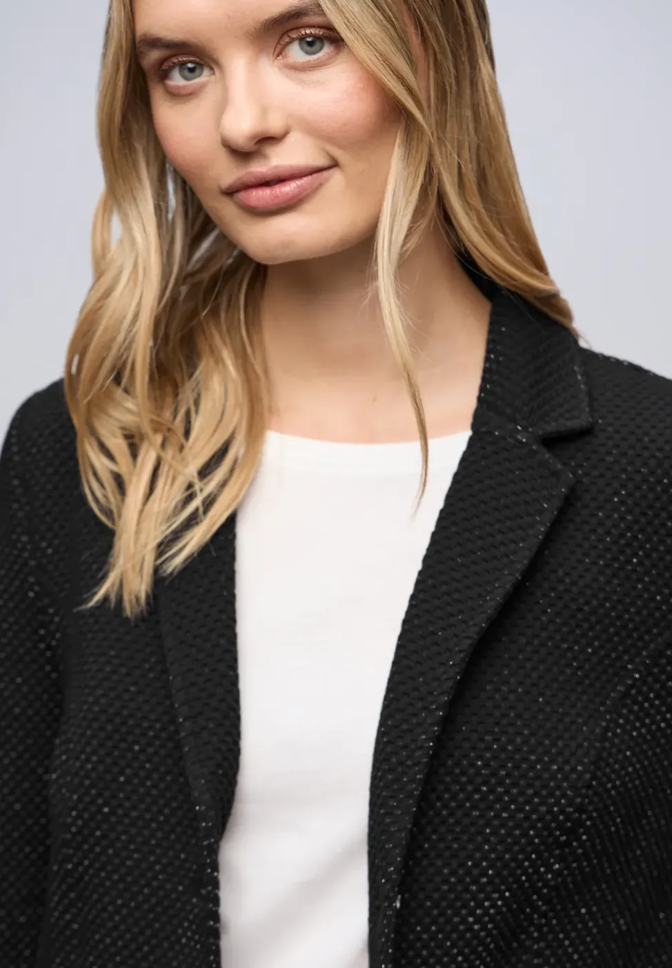 Blazer jacquard scintillant
