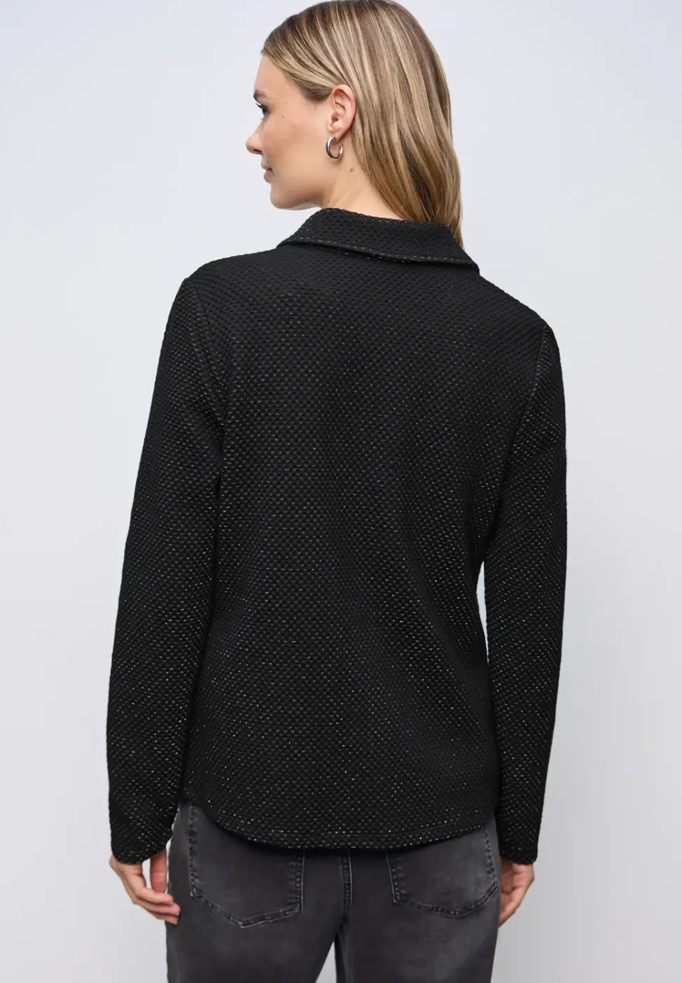 Blazer jacquard scintillant