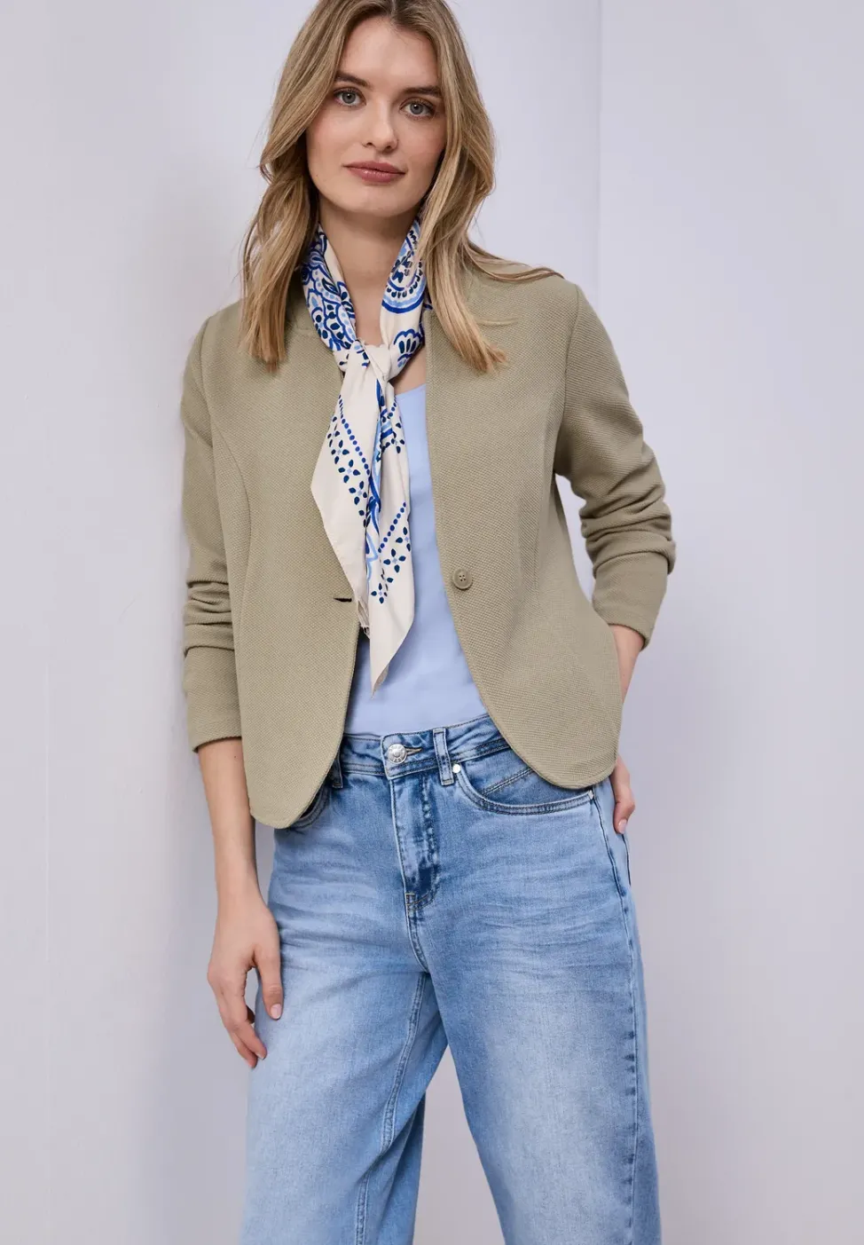 Blazer structuré en jersey