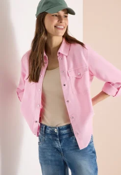Blouse à col chemise et turn-up