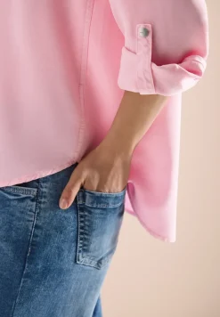 Blouse à col chemise et turn-up