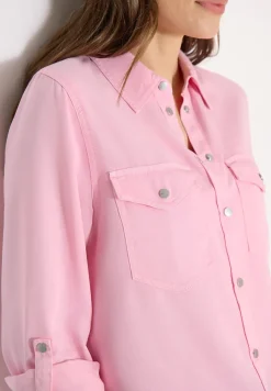 Blouse à col chemise et turn-up