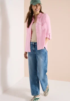 Blouse à col chemise et turn-up