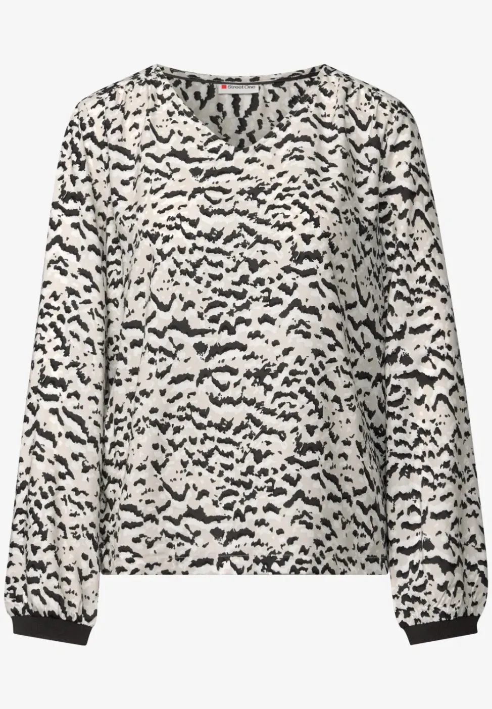 Blouse à col en V avec bande