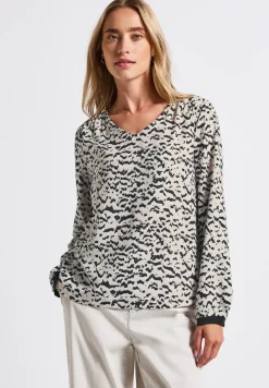 Blouse à col en V avec bande