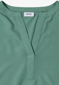 Blouse à col fendu