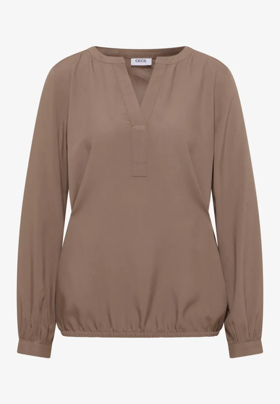 Blouse à col fendu