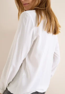 Blouse à col fendu