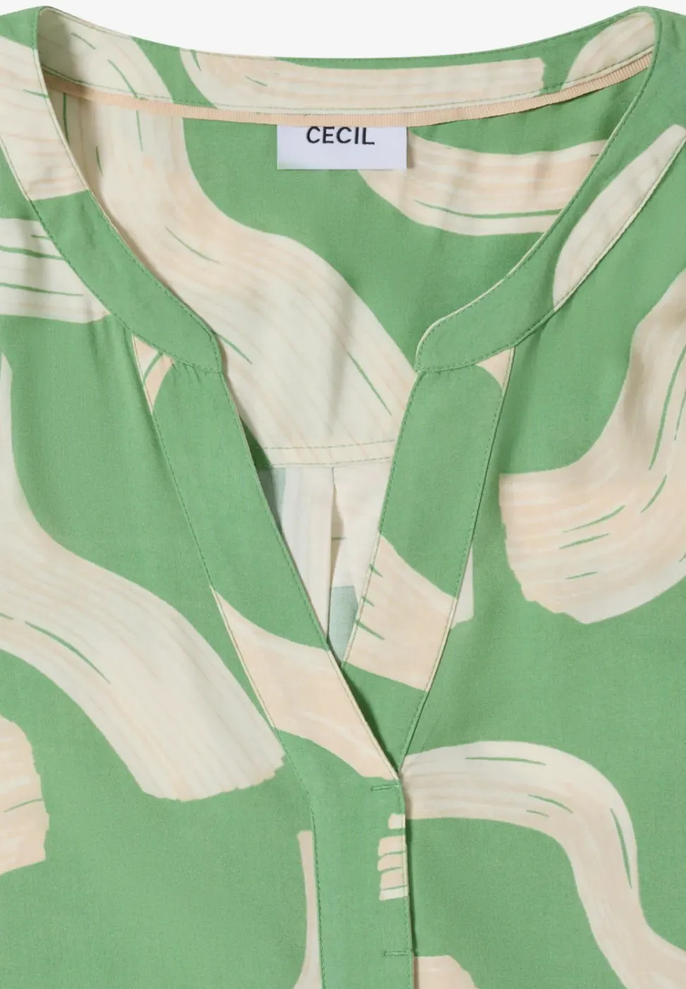 Blouse à col fendu à motifs
