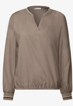 Blouse à col fendu avec bande