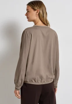 Blouse à col fendu avec bande