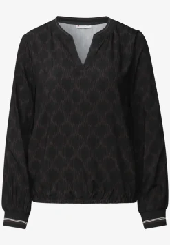 Blouse à col fendu avec bande