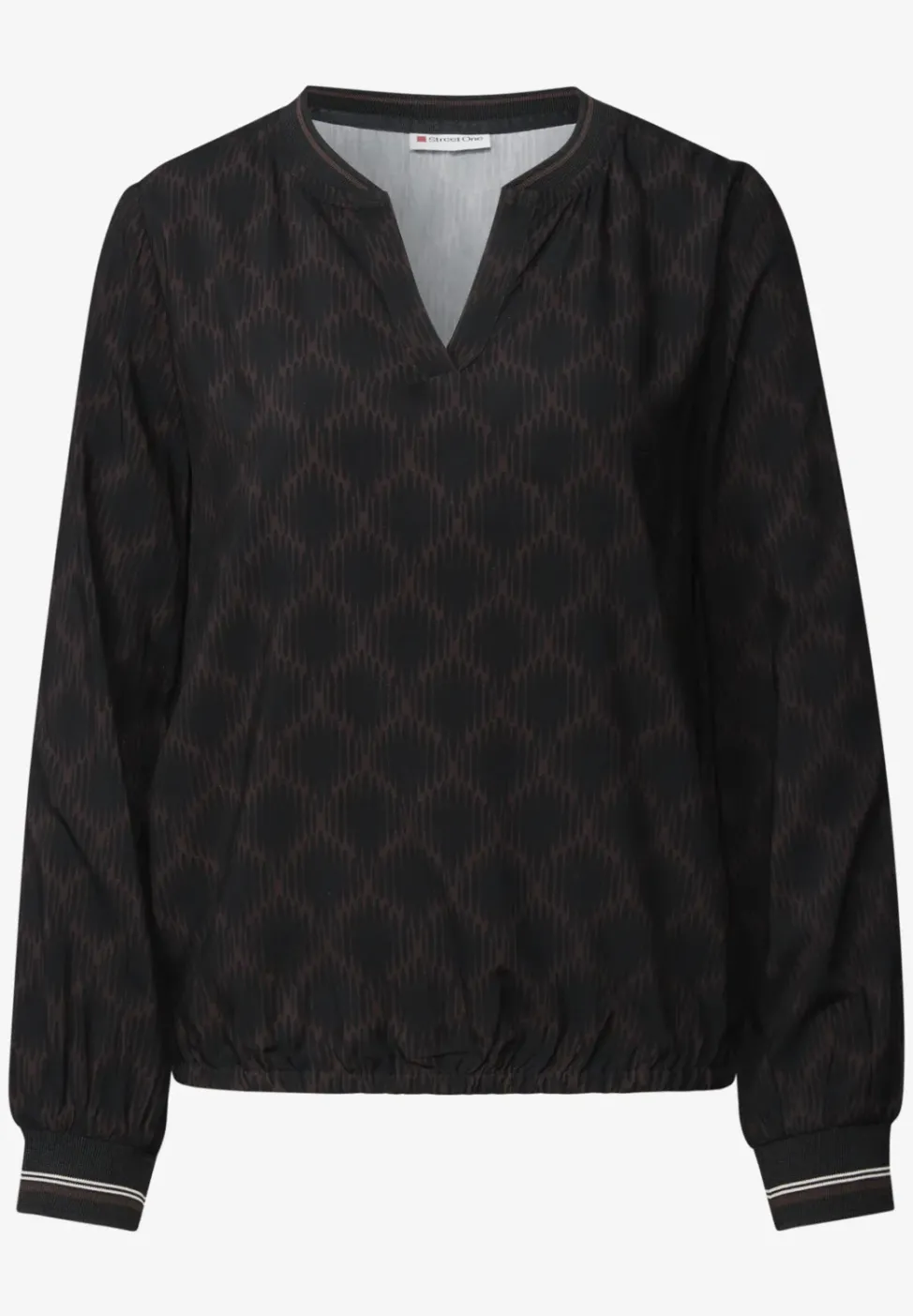 Blouse à col fendu avec bande
