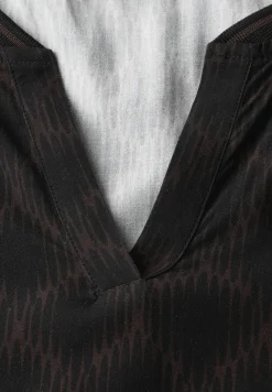 Blouse à col fendu avec bande