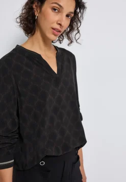 Blouse à col fendu avec bande