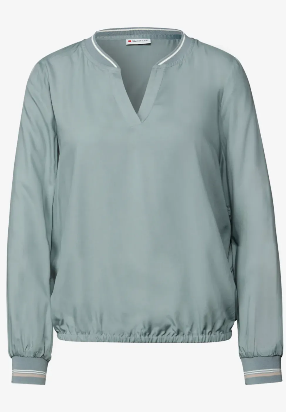 Blouse à col fendu avec bande