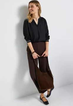 Blouse à col fendu avec bande