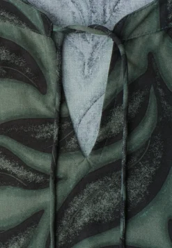 Blouse à col fendu avec détail smocké