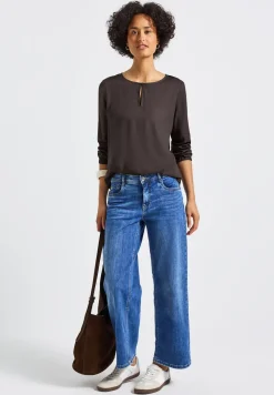 Blouse à col rond avec découpe