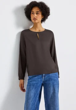 Blouse à col rond avec découpe