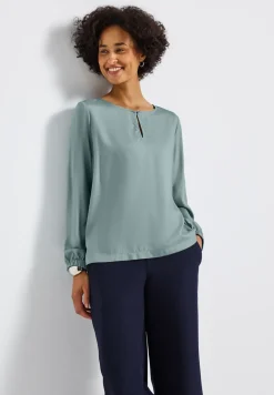 Blouse à col rond avec découpe