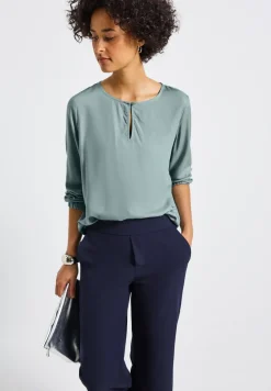 Blouse à col rond avec découpe