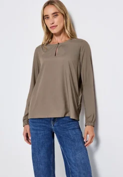 Blouse à col rond avec découpe