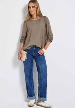 Blouse à col rond avec découpe