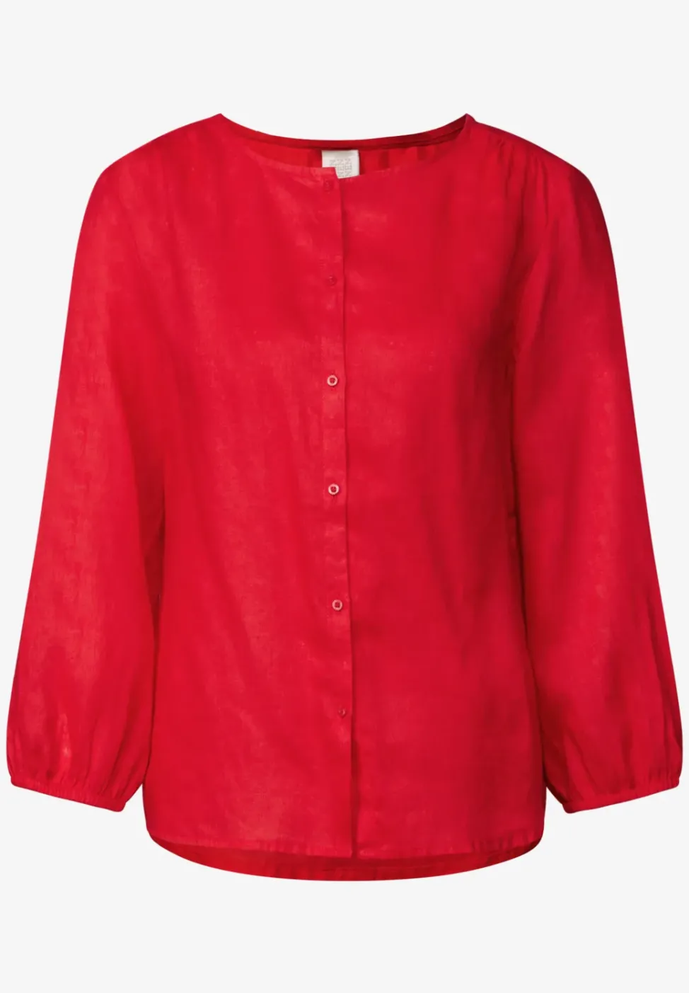 Blouse à col rond en lin