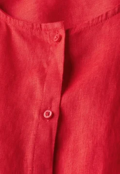 Blouse à col rond en lin