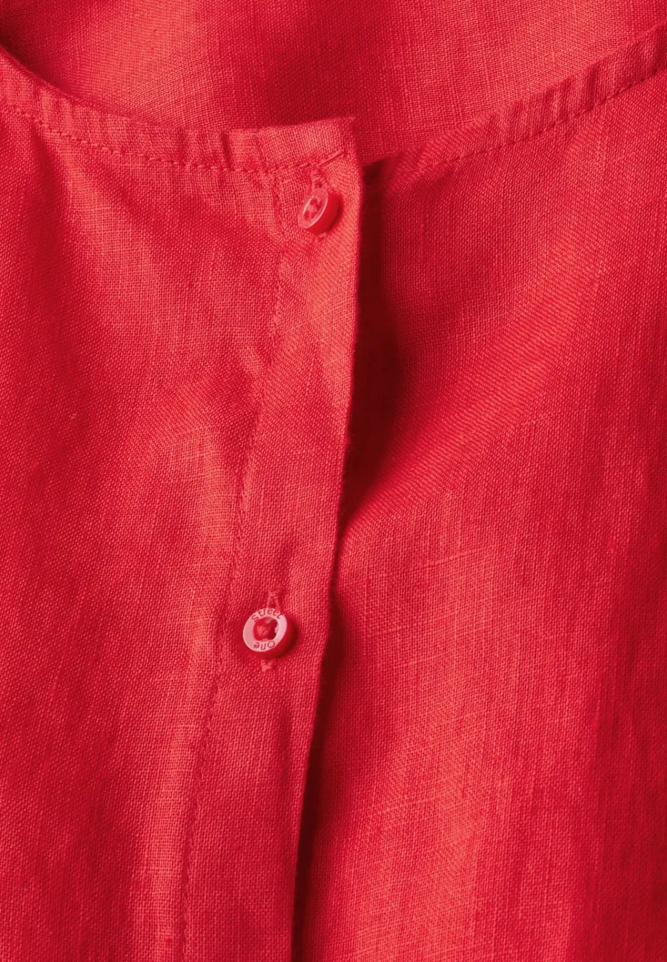 Blouse à col rond en lin