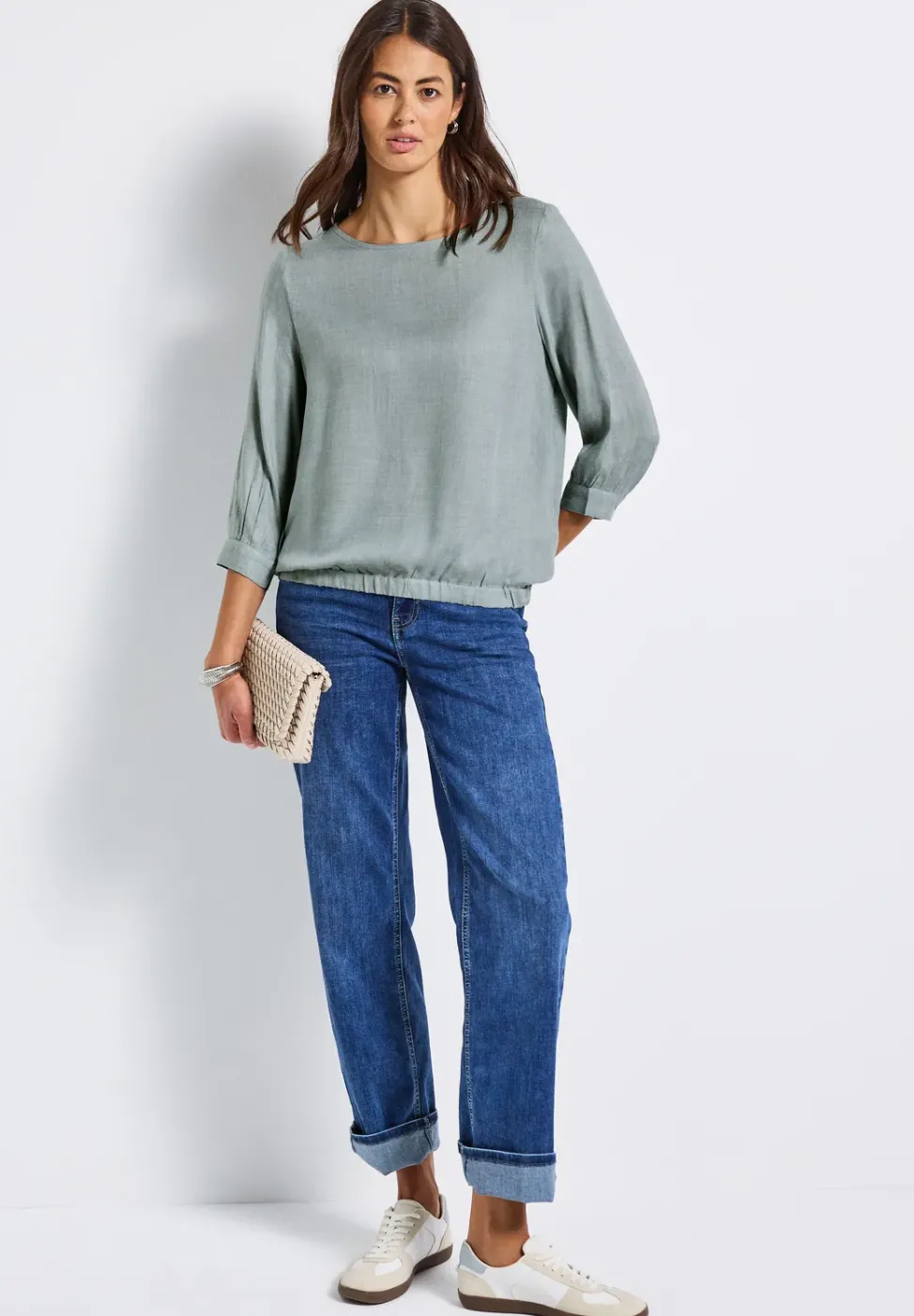 Blouse à col rond Melange
