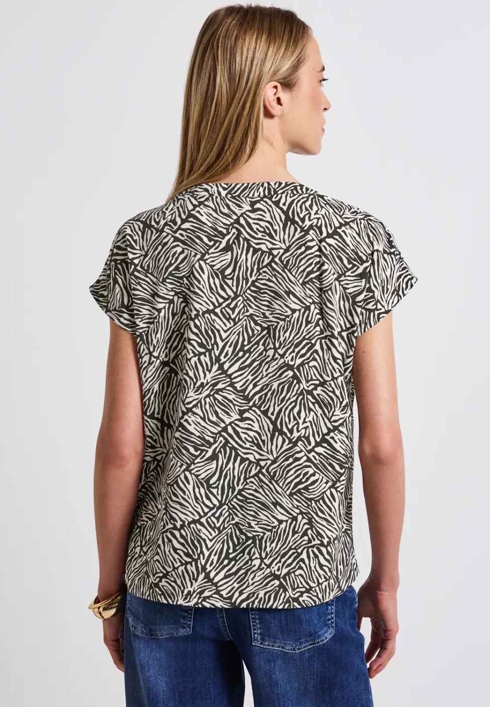 Blouse à imprimé minimal
