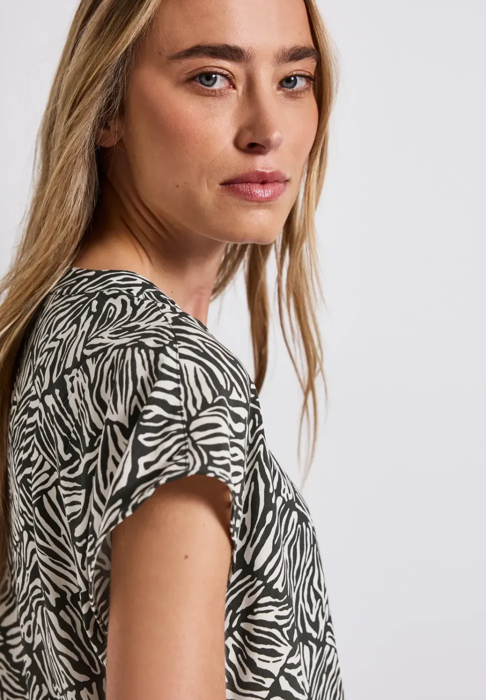 Blouse à imprimé minimal