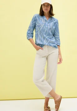 Blouse à imprimé mixte
