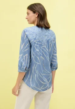 Blouse à imprimé mixte
